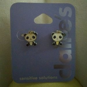 Panda earrings